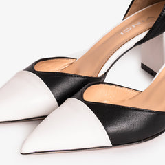 The Noella Black Leather Sandal - Vinci Leather
