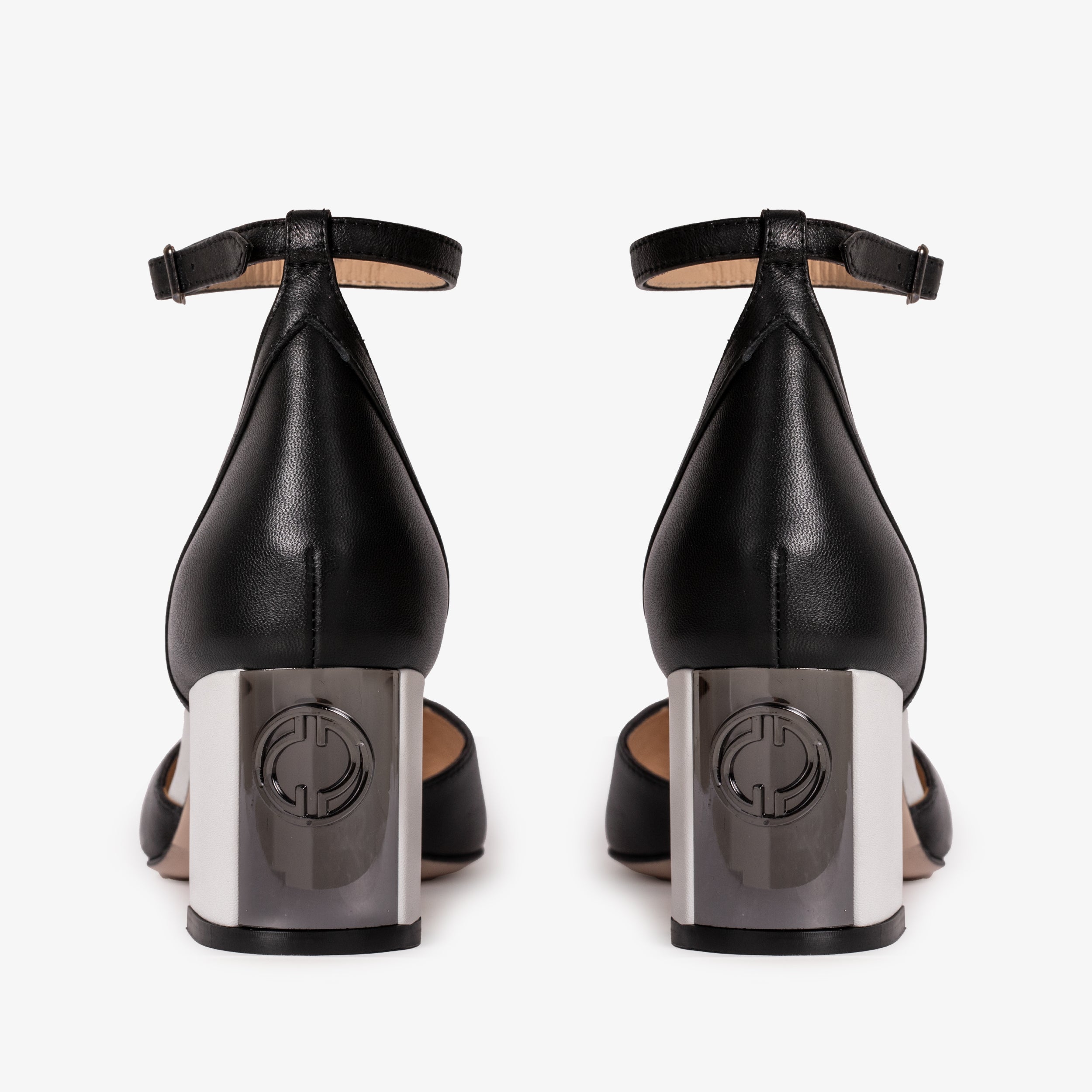 The Noella Black Leather Sandal - Vinci Leather