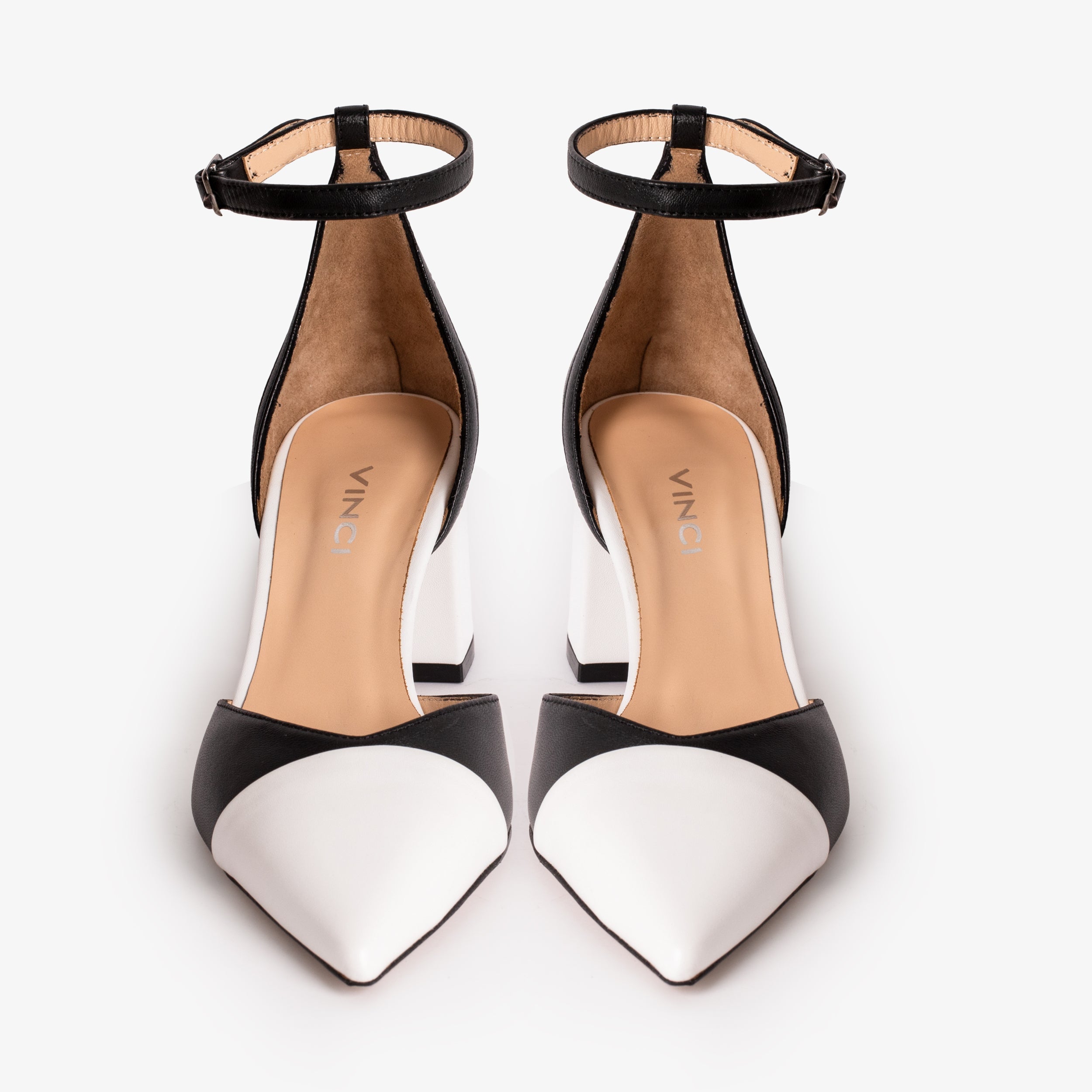 The Noella Black Leather Sandal - Vinci Leather