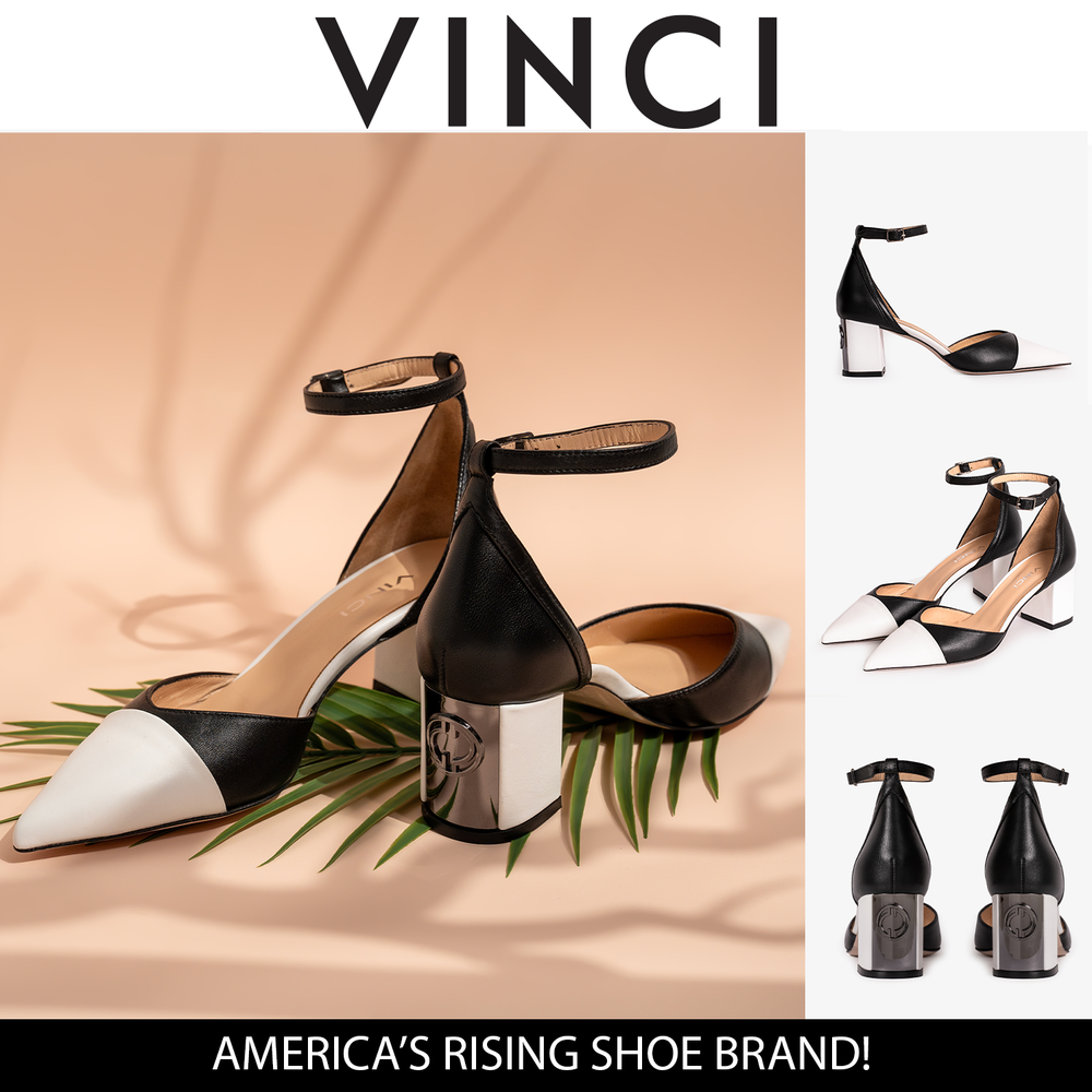 The Noella Black Leather Sandal - Vinci Leather