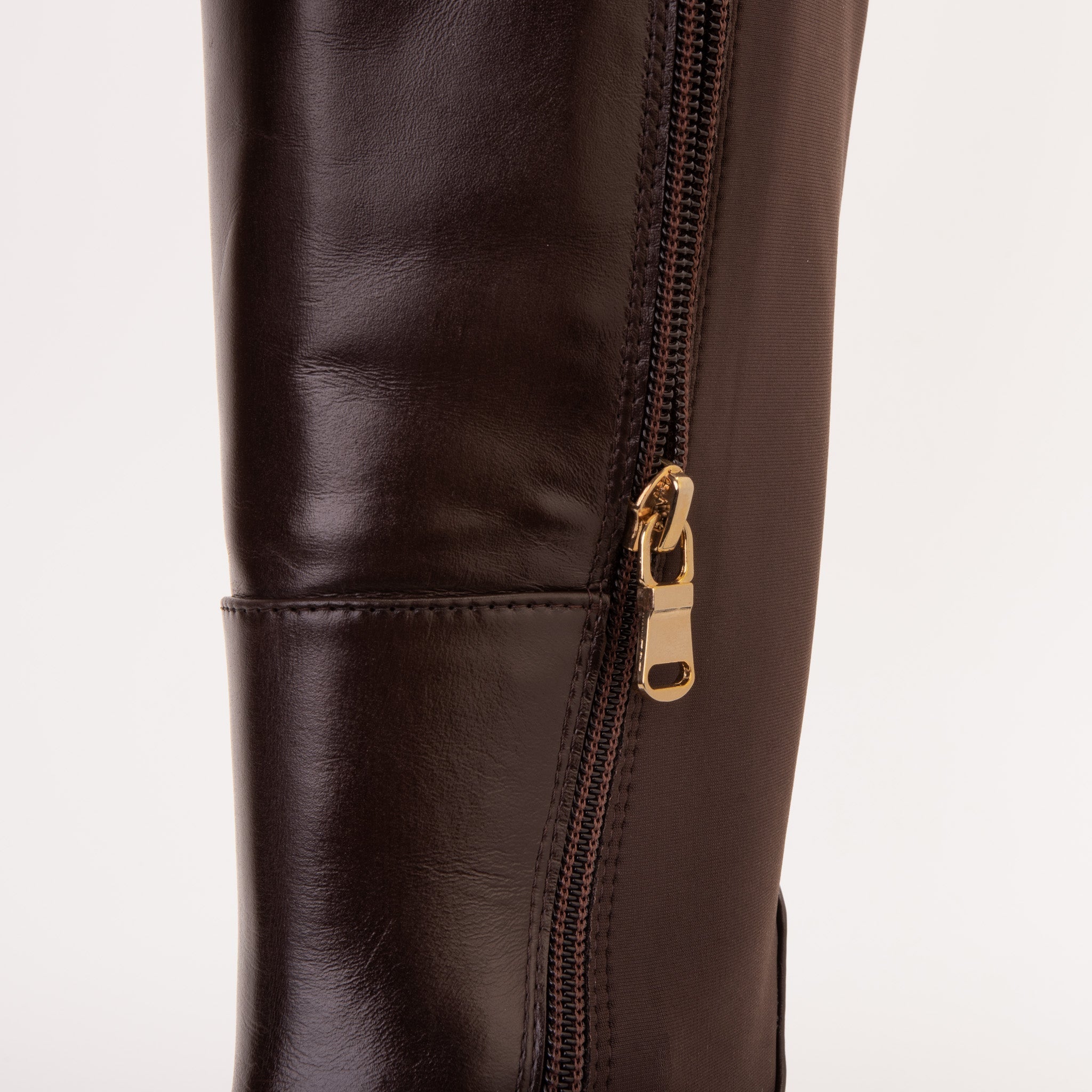 The Windsor Brown Leather Knee High Boot - Vinci Leather