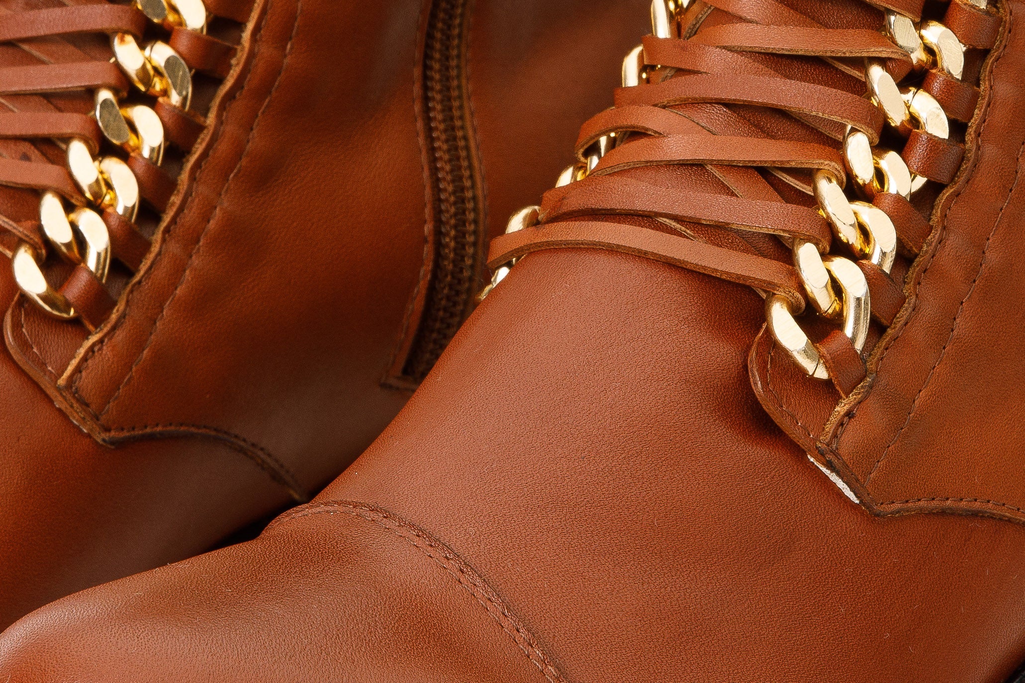 The Tuna Tan Leather Mid Calf  Boot - Vinci Leather