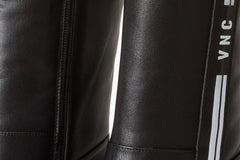 The Loretto Black Leather Block Heel Mid Calf Boot - Vinci Leather
