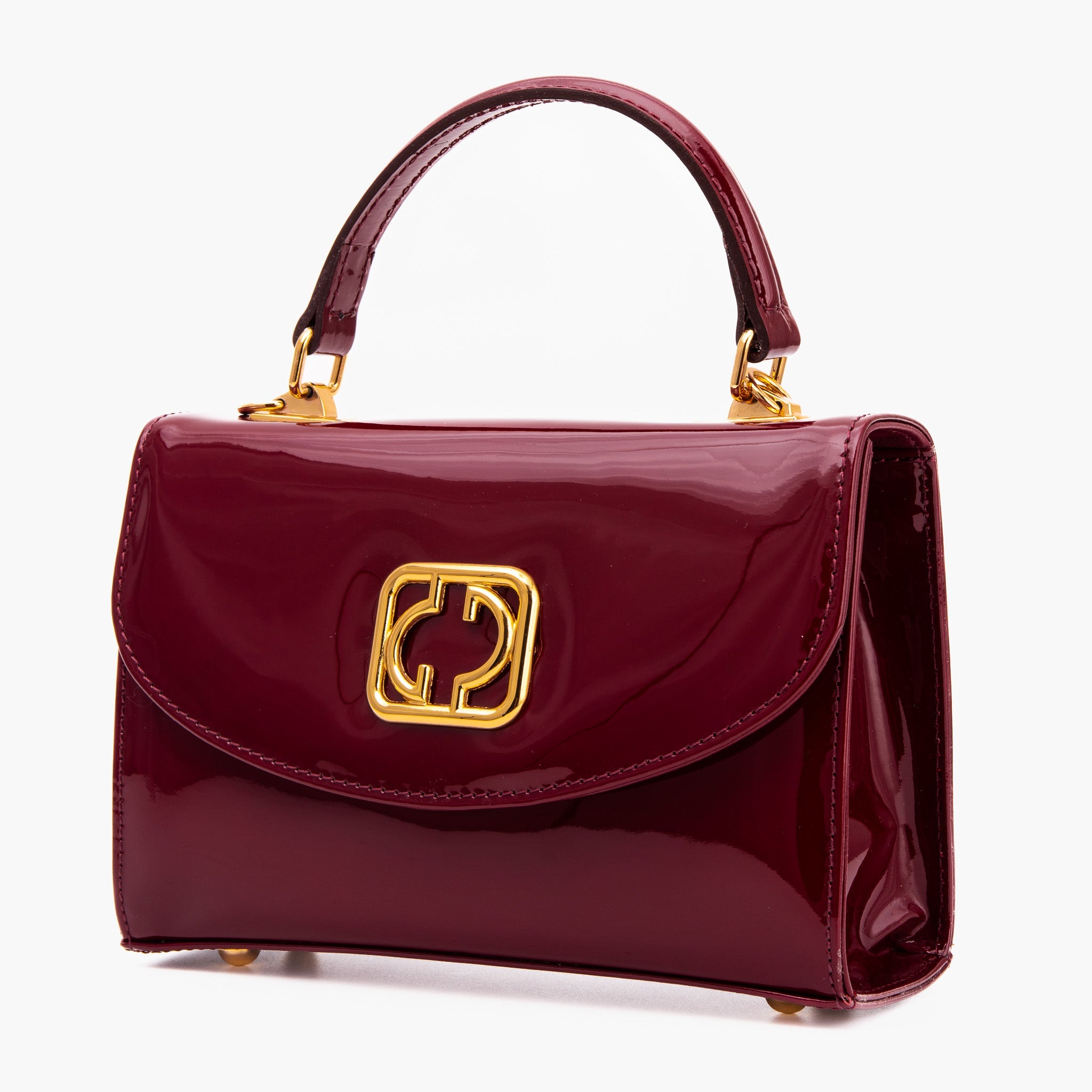 The Rosalinda Burgundy Leather Handbag - Vinci Leather