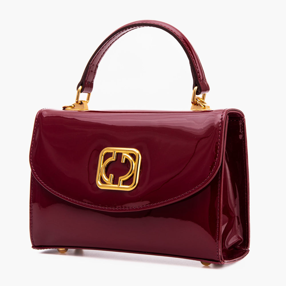 The Rosalinda Burgundy Leather Handbag - Vinci Leather