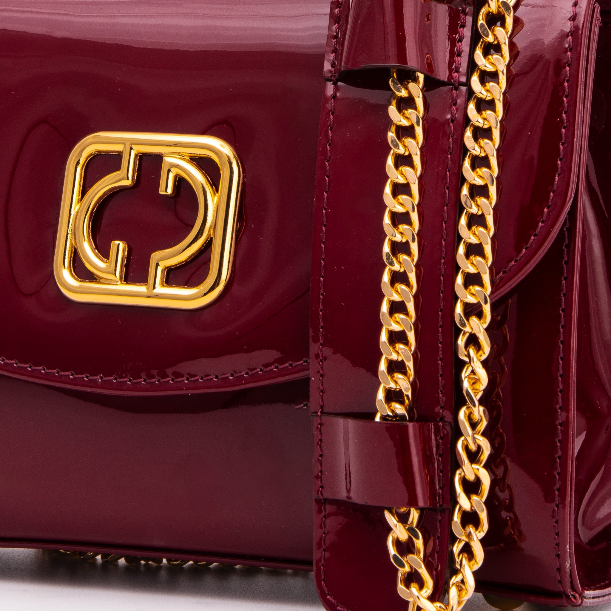 The Rosalinda Burgundy Leather Handbag - Vinci Leather