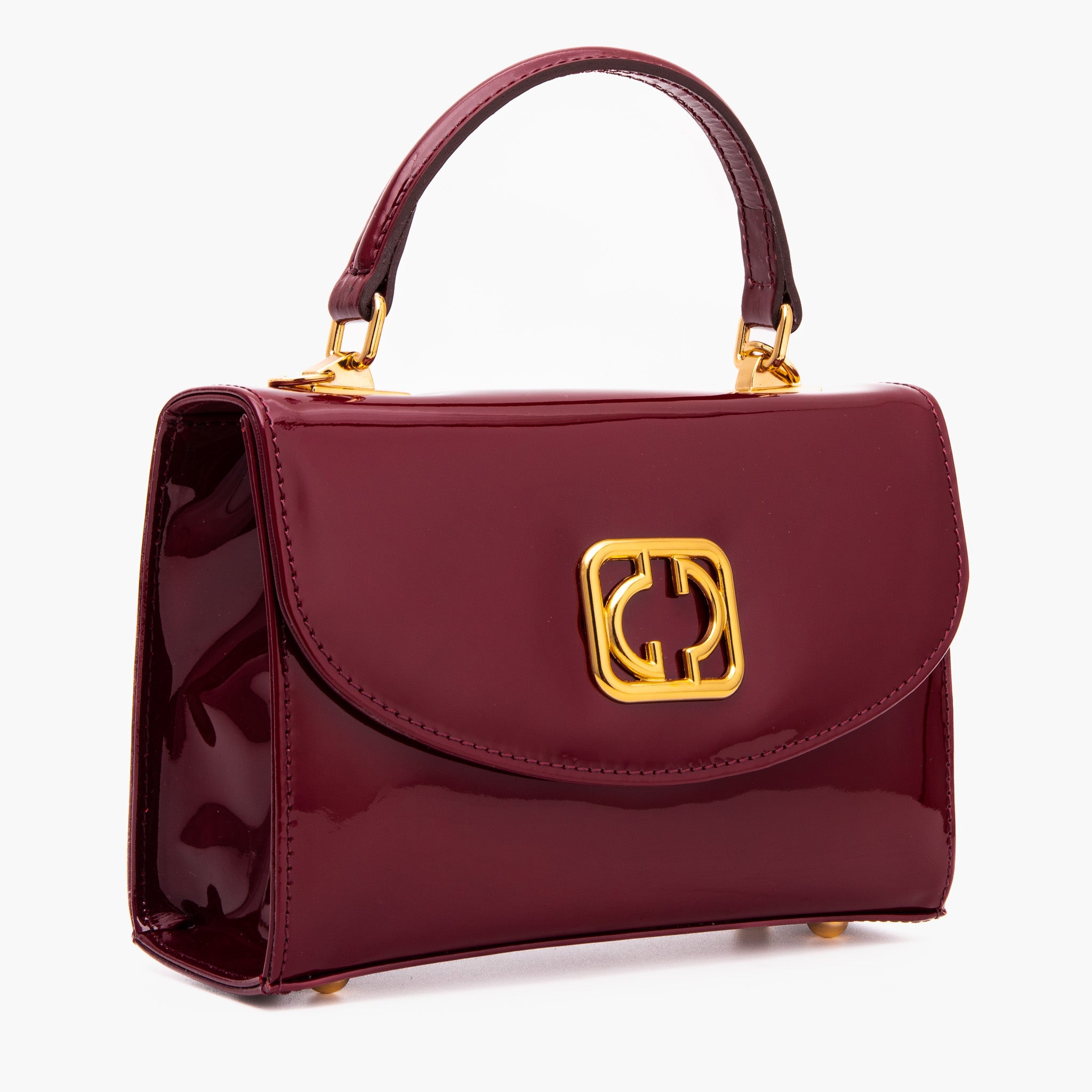The Rosalinda Burgundy Leather Handbag - Vinci Leather