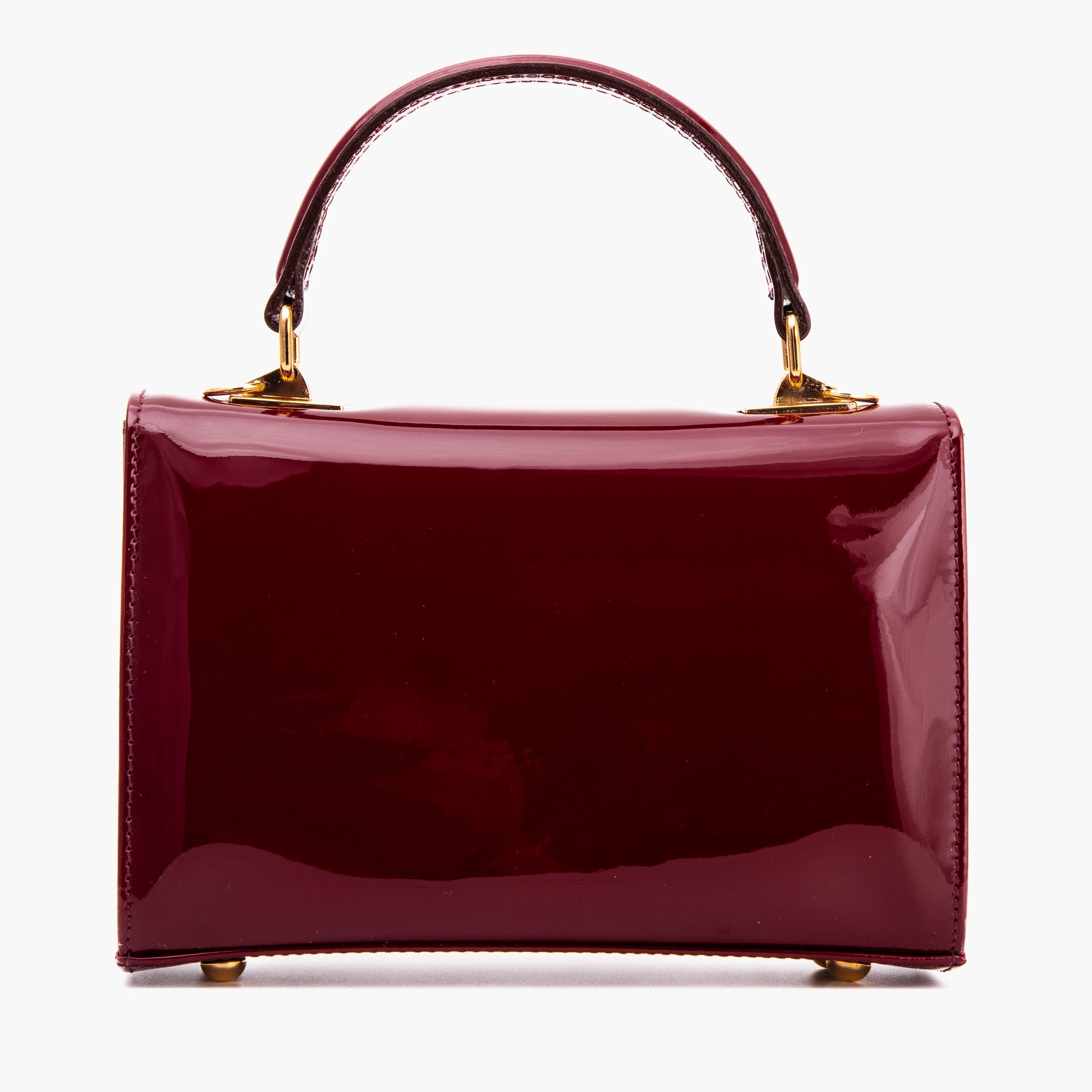 The Rosalinda Burgundy Leather Handbag - Vinci Leather