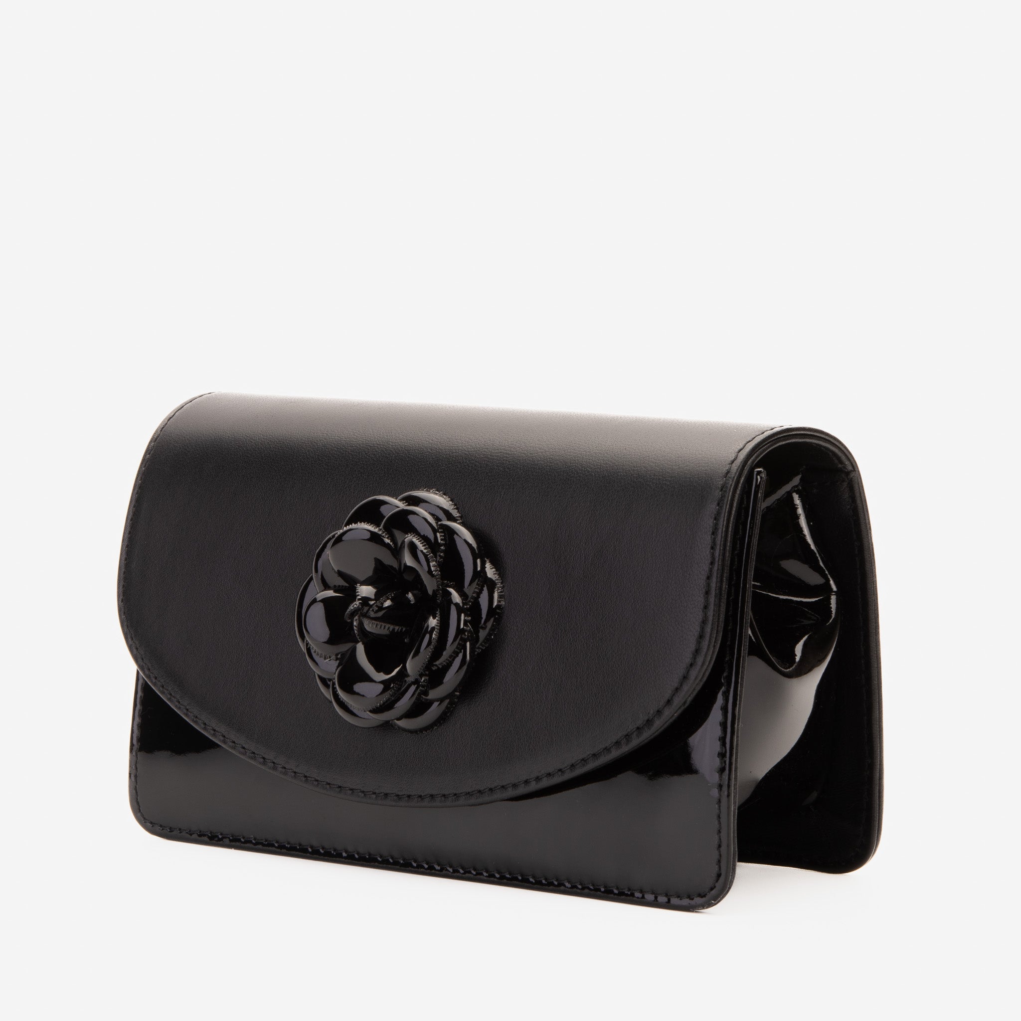 The Diva Black Leather Handbag - Vinci Leather