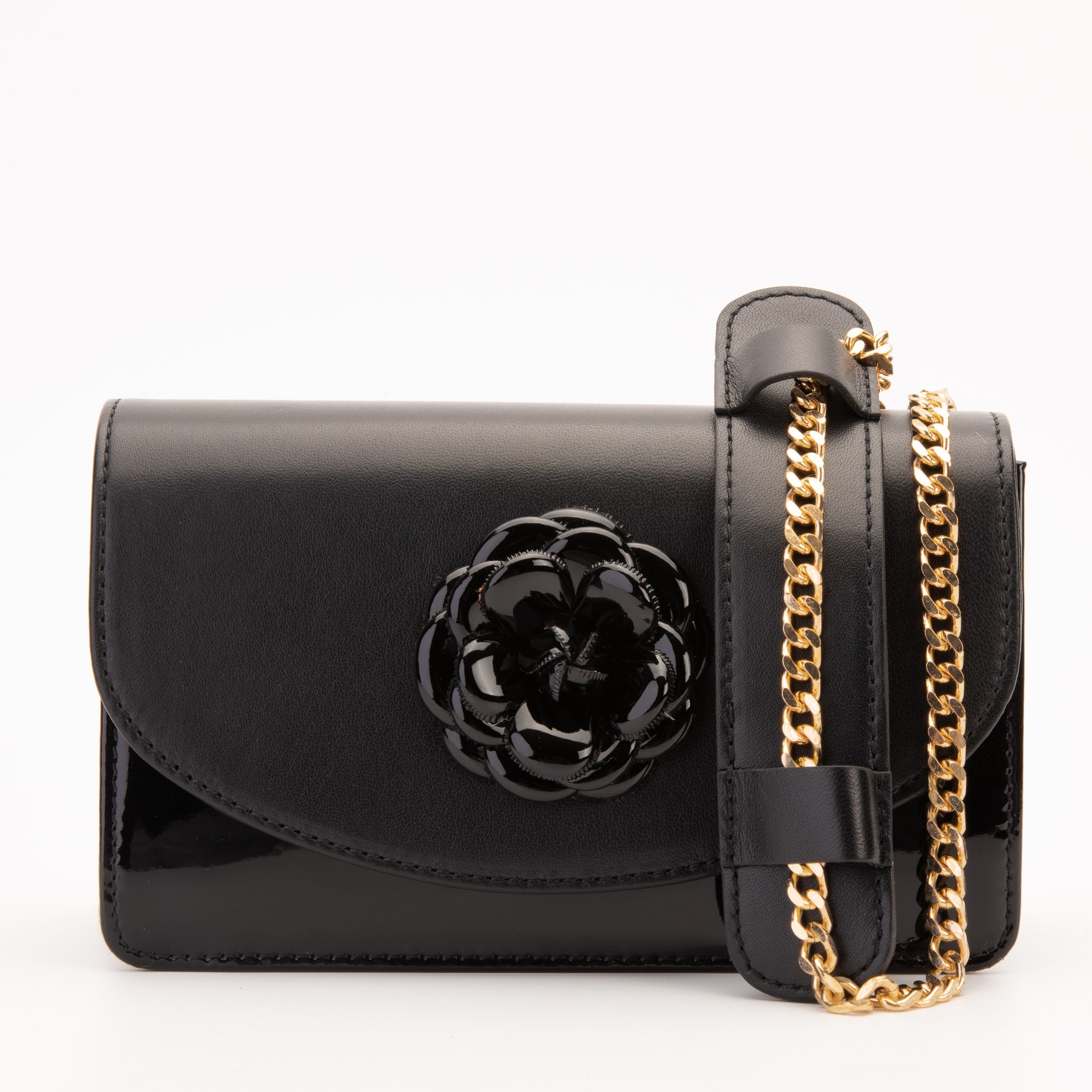 The Diva Black Leather Handbag - Vinci Leather