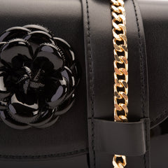 The Diva Black Leather Handbag - Vinci Leather