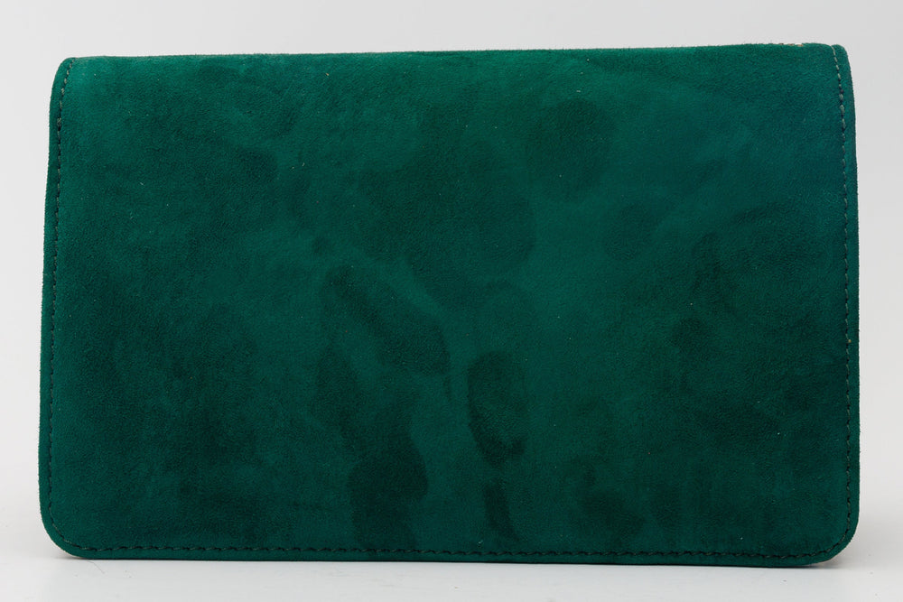 The Palma Green Glitter Leather Handbag - Vinci Leather