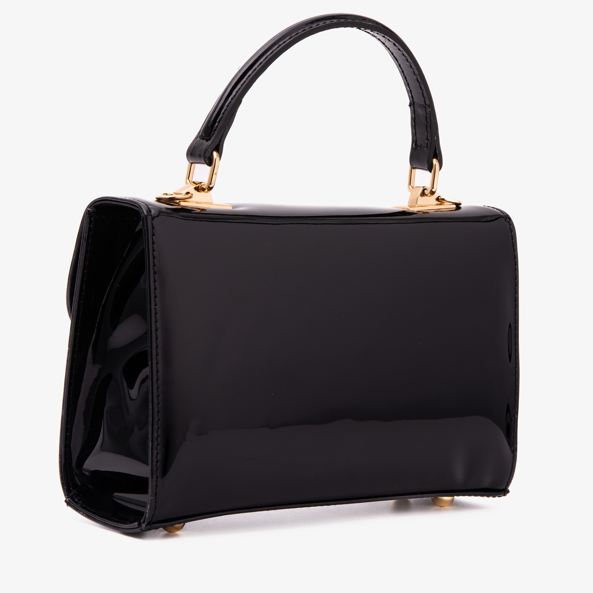 The Rosalinda Black Leather Handbag - Vinci Leather