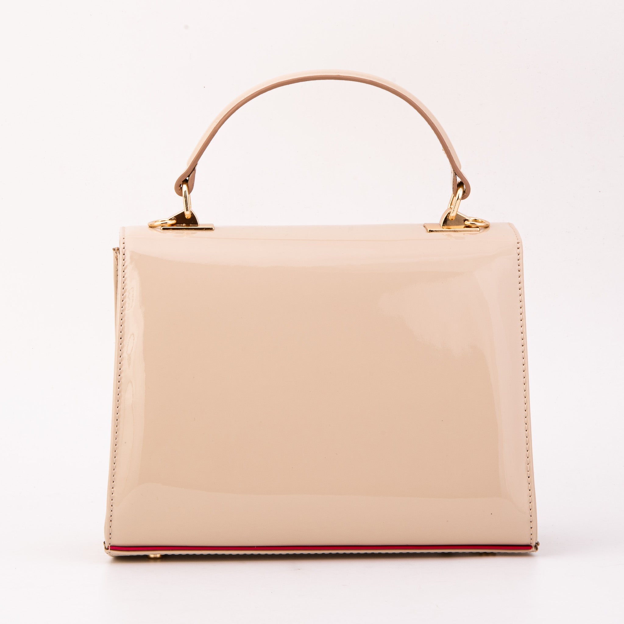 The Ege Beige Leather Handbag - Vinci Leather