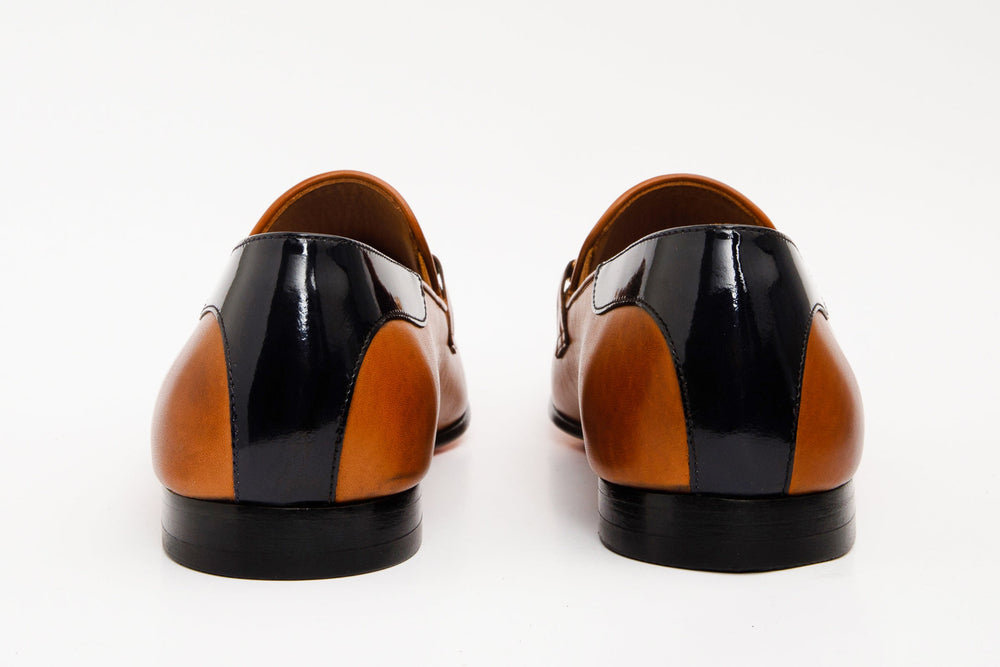 The Maratea Brown Leather shoe Bit Loafer Shoe - Vinci Leather