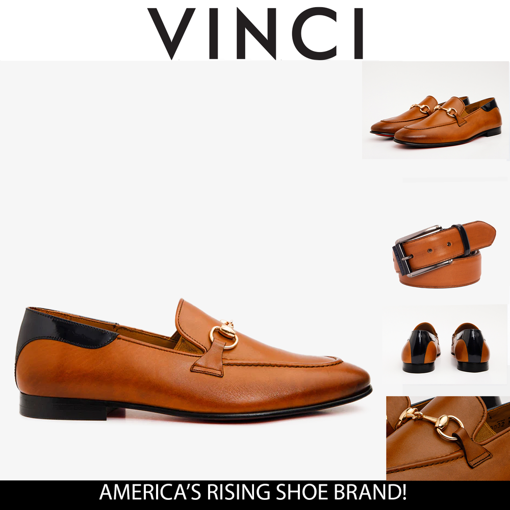The Maratea Brown Leather shoe Bit Loafer Shoe - Vinci Leather