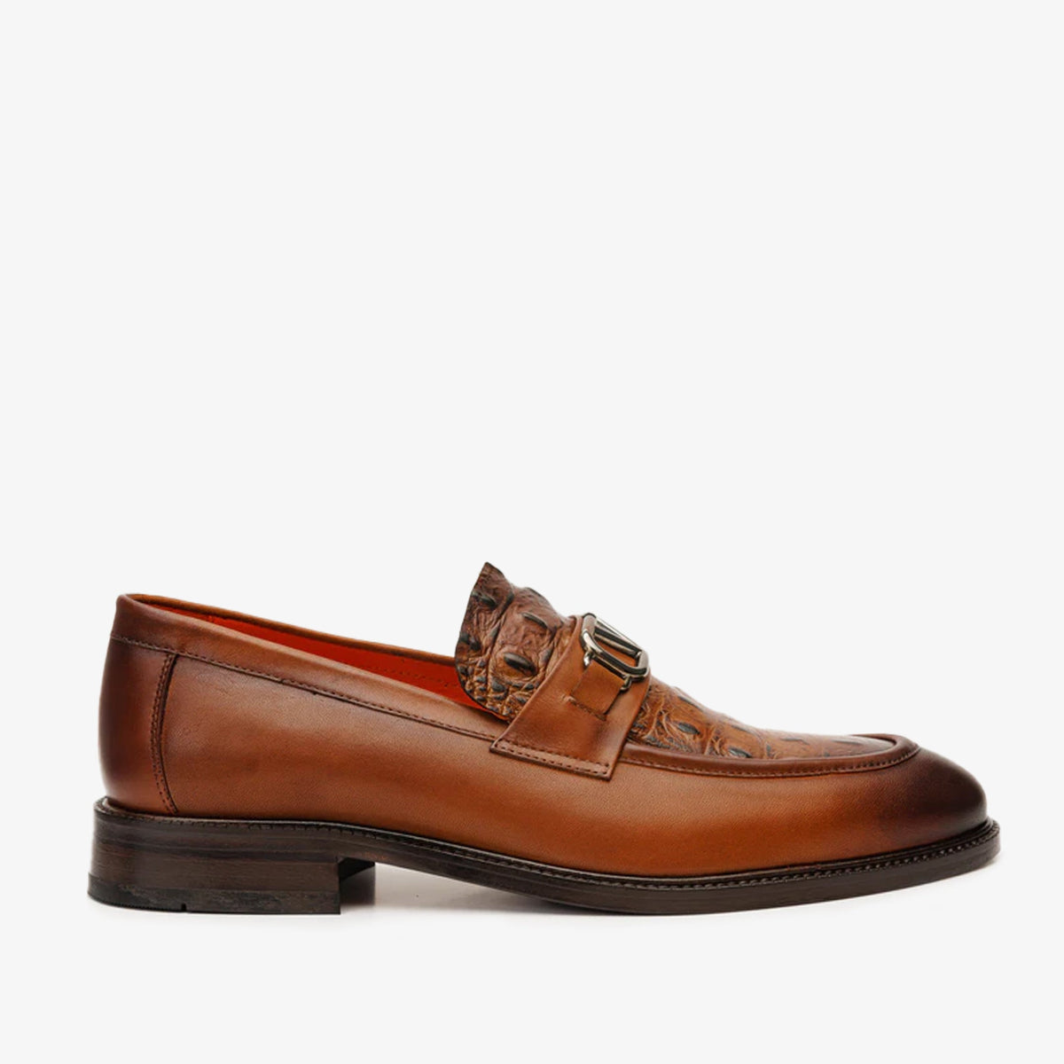 Amsterdam Tan Bit Loafer Shoe - Vinci Leather