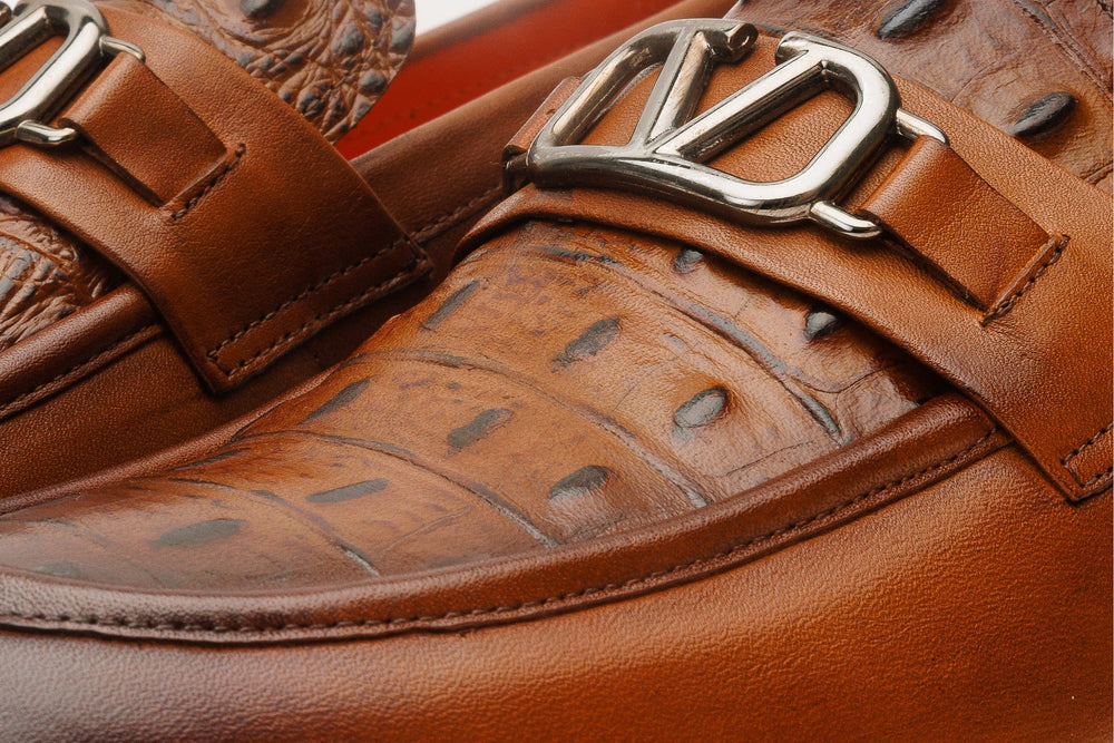 Amsterdam Tan Bit Loafer Shoe - Vinci Leather