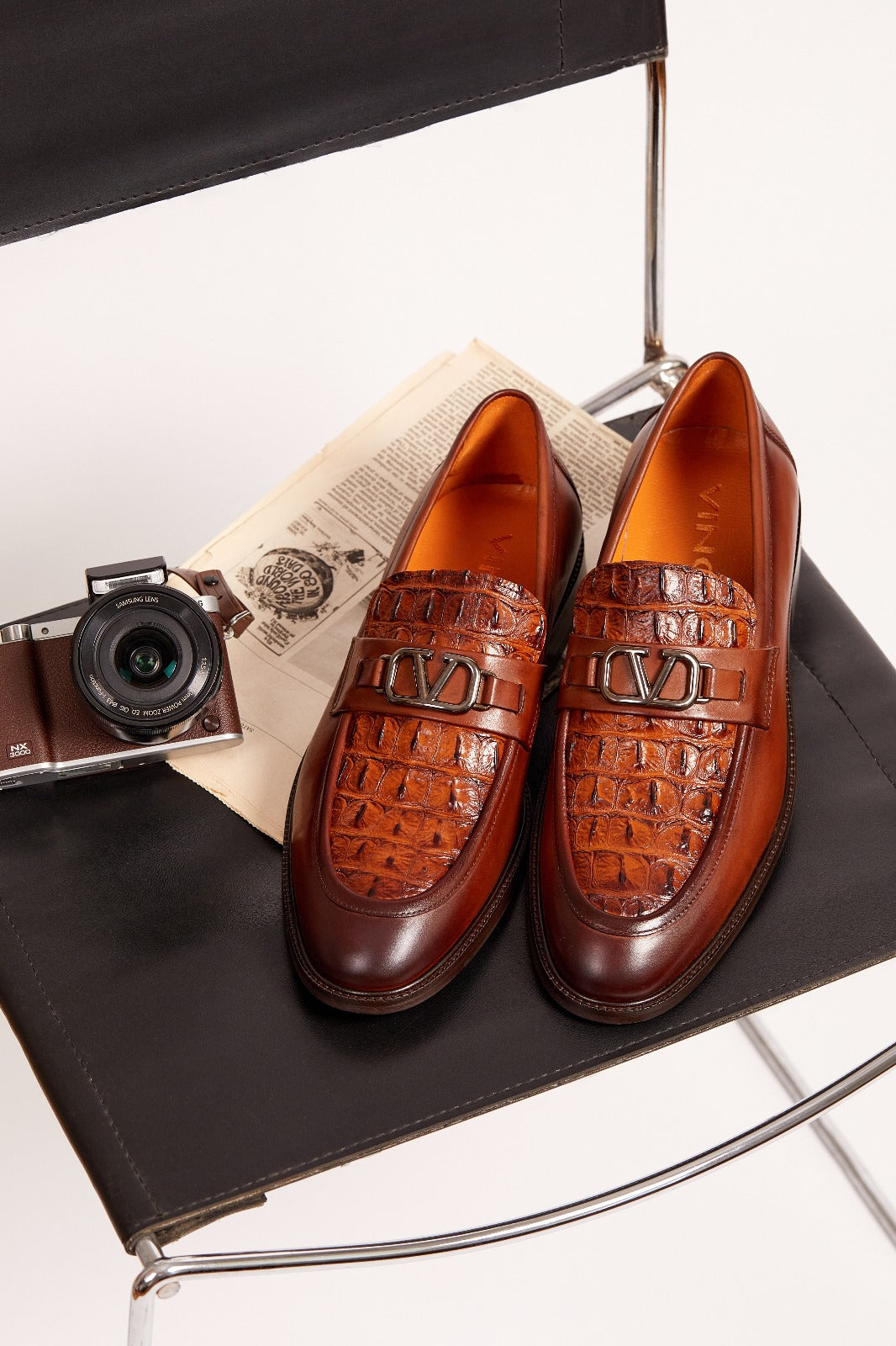 Amsterdam Tan Bit Loafer Shoe - Vinci Leather