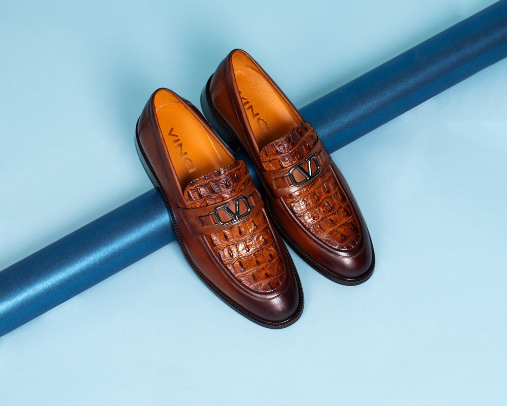 Amsterdam Tan Bit Loafer Shoe - Vinci Leather