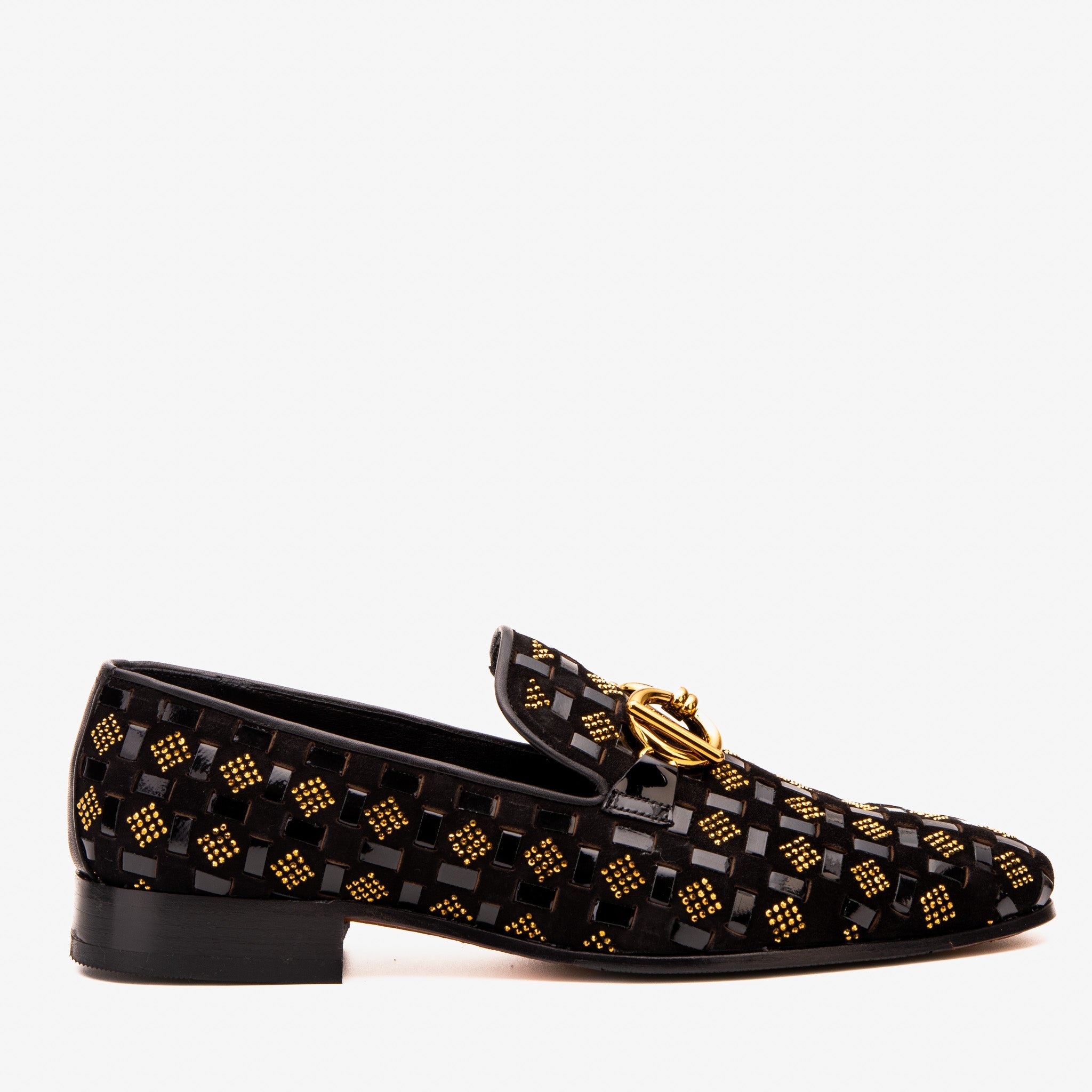 The Vicino Shoe Black Bit Dress Loafer - Vinci Leather