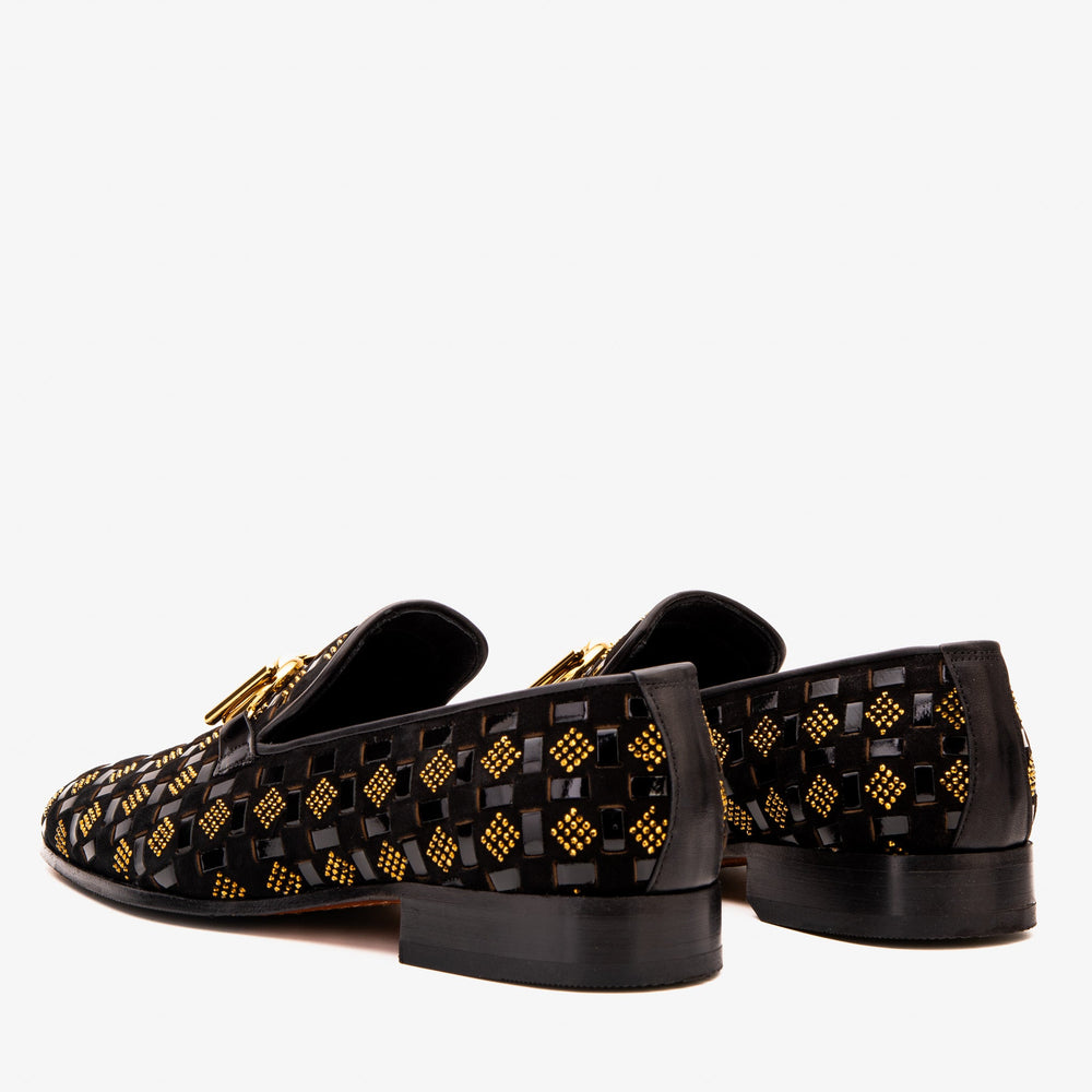 The Vicino Shoe Black Bit Dress Loafer - Vinci Leather