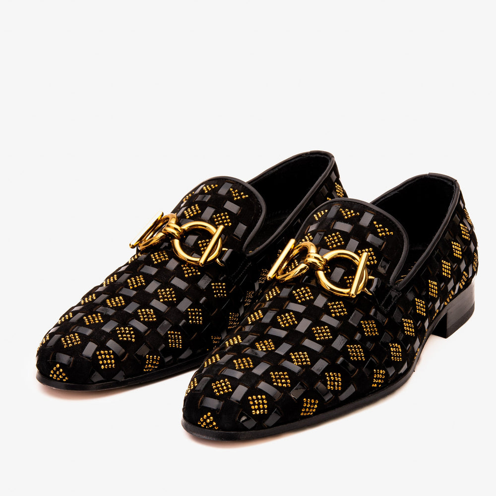 The Vicino Shoe Black Bit Dress Loafer - Vinci Leather