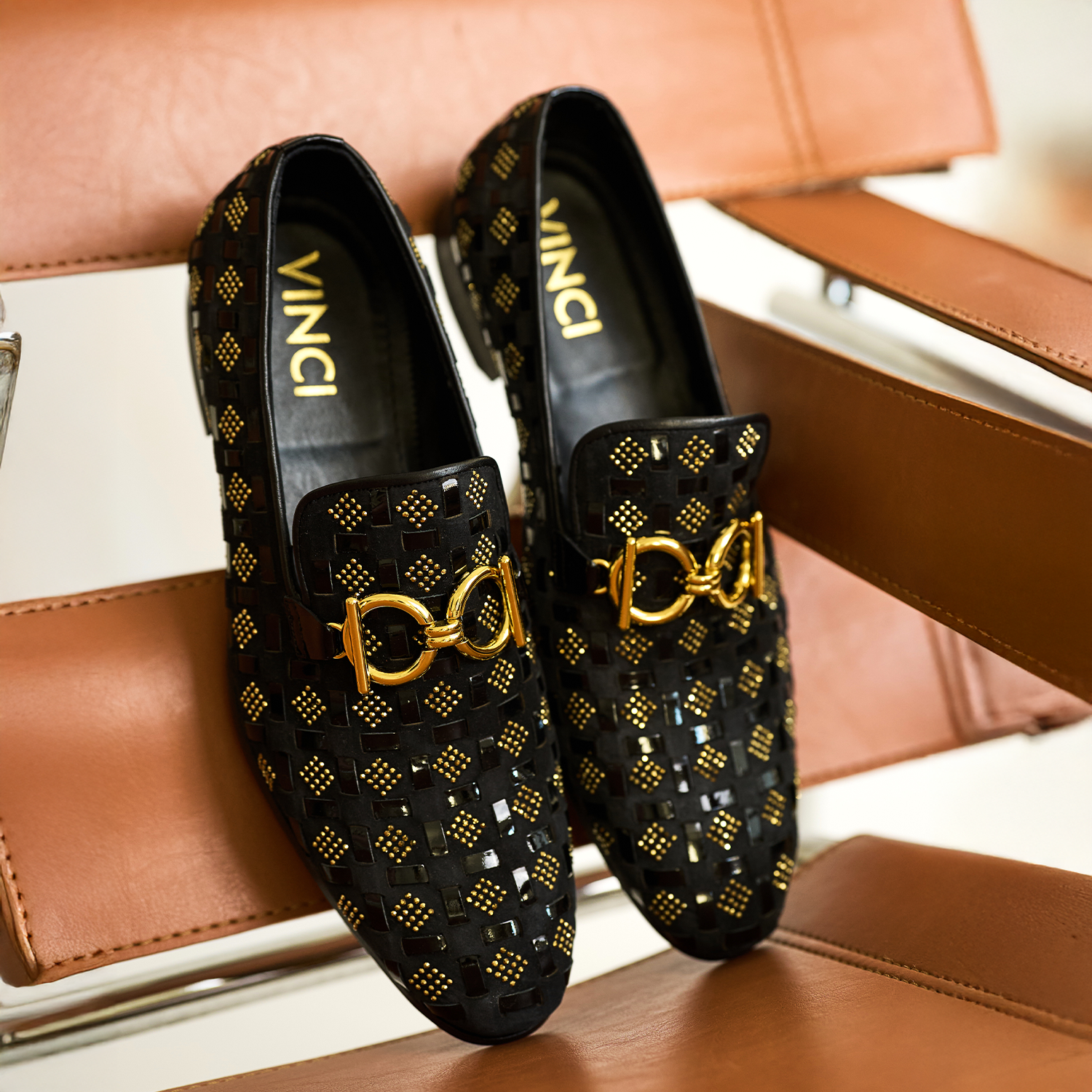 The Vicino Shoe Black Bit Dress Loafer - Vinci Leather