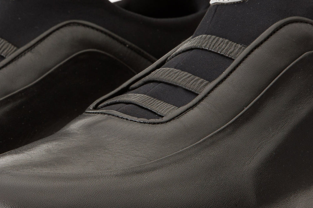 The Sonoma Black Leather Sneaker - Vinci Leather