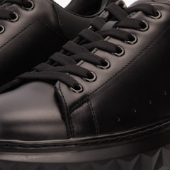 The Linq Black Leather Sneaker - Vinci Leather