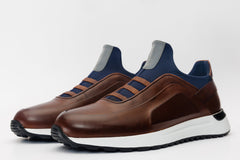 The Sonoma Tan Leather Sneaker - Vinci Leather