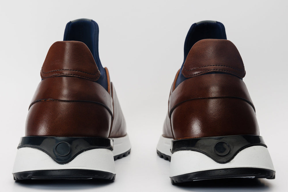 The Sonoma Tan Leather Sneaker - Vinci Leather