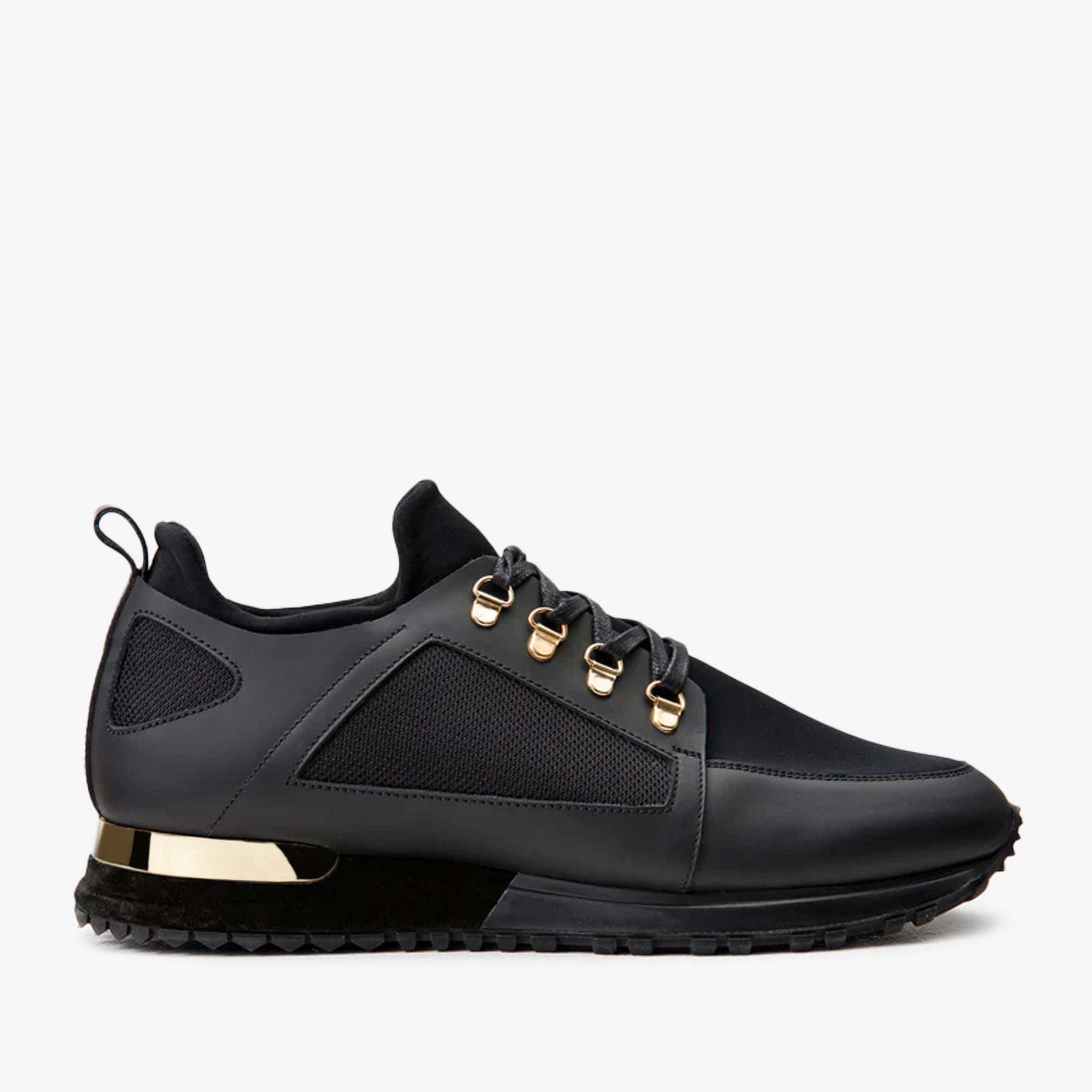 The Emir Black Leather Sneaker - Vinci Leather