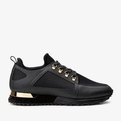 The Emir Black Leather Sneaker - Vinci Leather