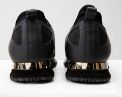 The Emir Black Leather Sneaker - Vinci Leather