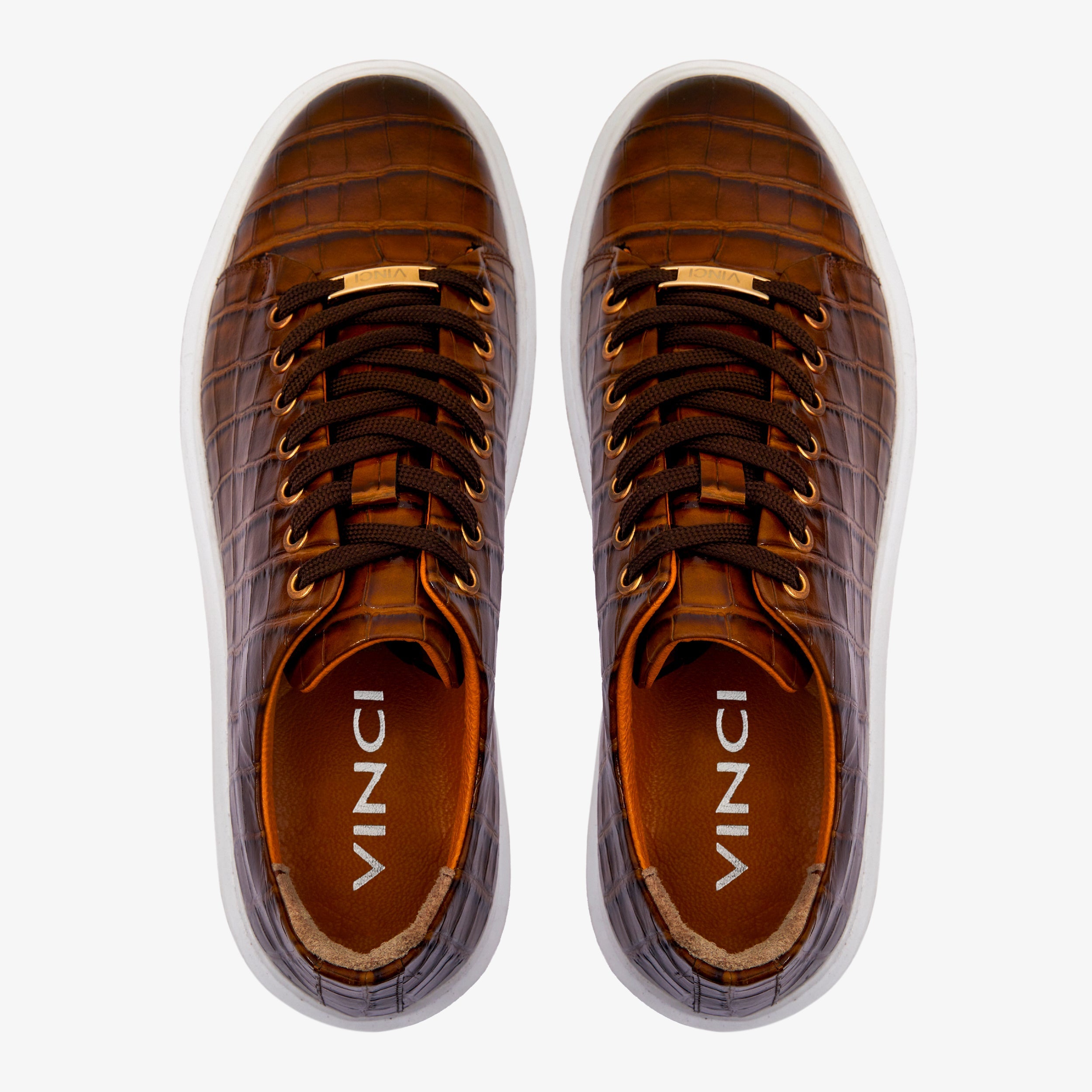 The Dublin Tan Leather Sneaker - Vinci Leather