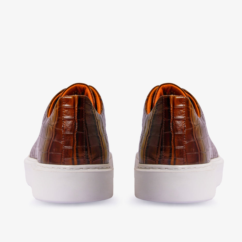 The Dublin Tan Leather Sneaker - Vinci Leather