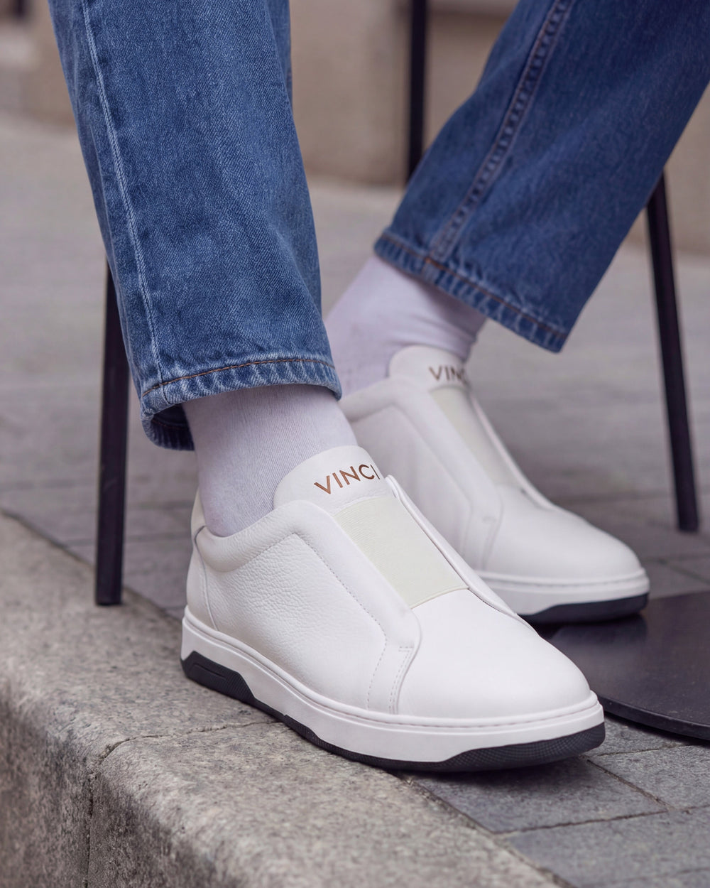 The Urgup White Sneaker - Vinci Leather