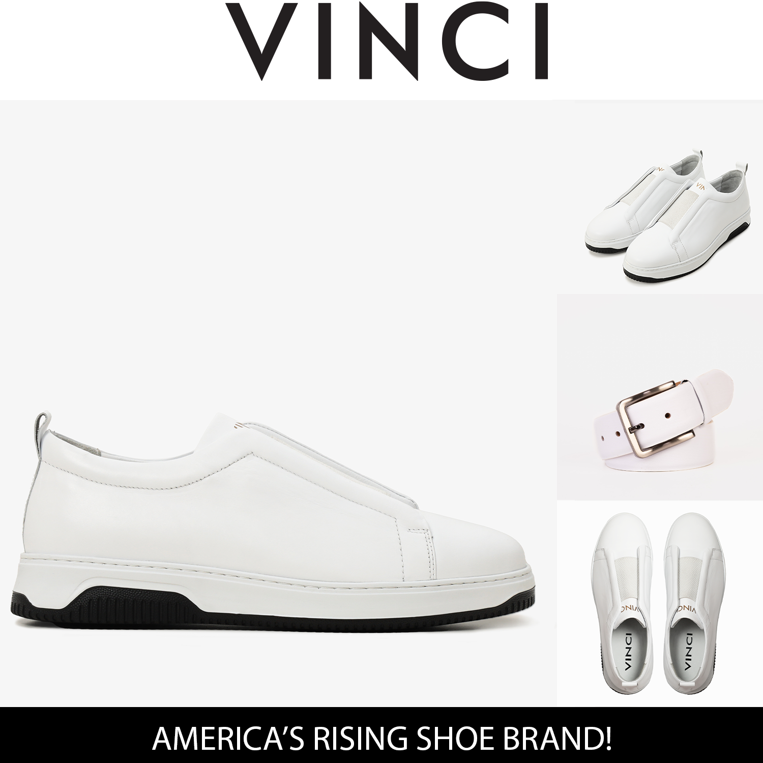 The Urgup White Sneaker - Vinci Leather