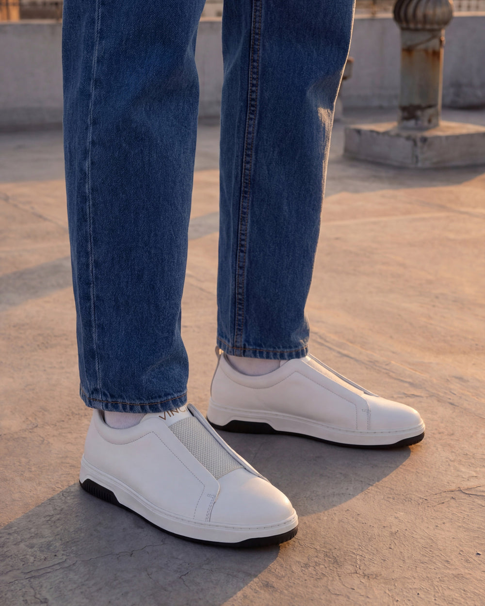 The Urgup White Sneaker - Vinci Leather