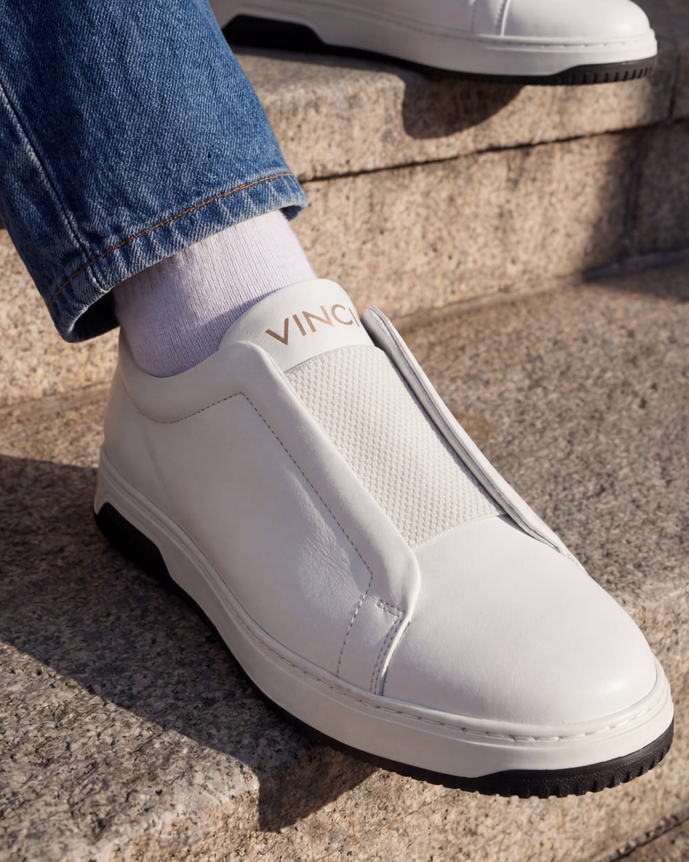 The Urgup White Sneaker - Vinci Leather