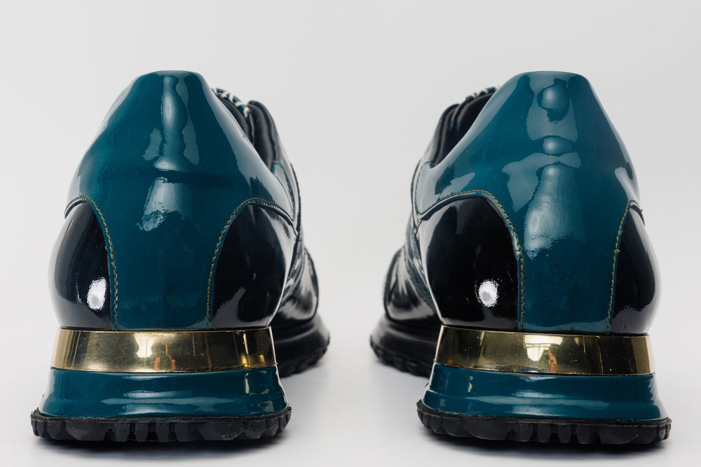 The Milano Snk Green Leather Sneaker - Vinci Leather