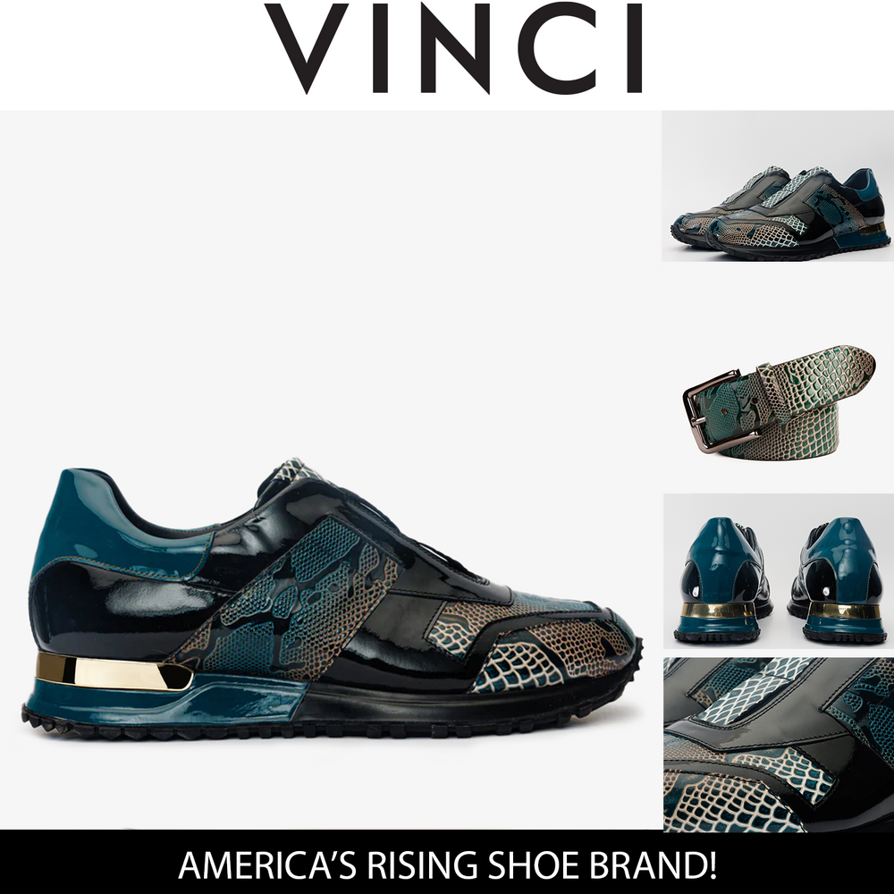 The Milano Snk Green Leather Sneaker - Vinci Leather