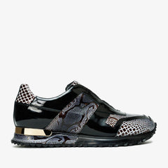 The Milano Snk Black White Leather Sneaker - Vinci Leather