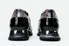 The Milano Snk Black White Leather Sneaker - Vinci Leather