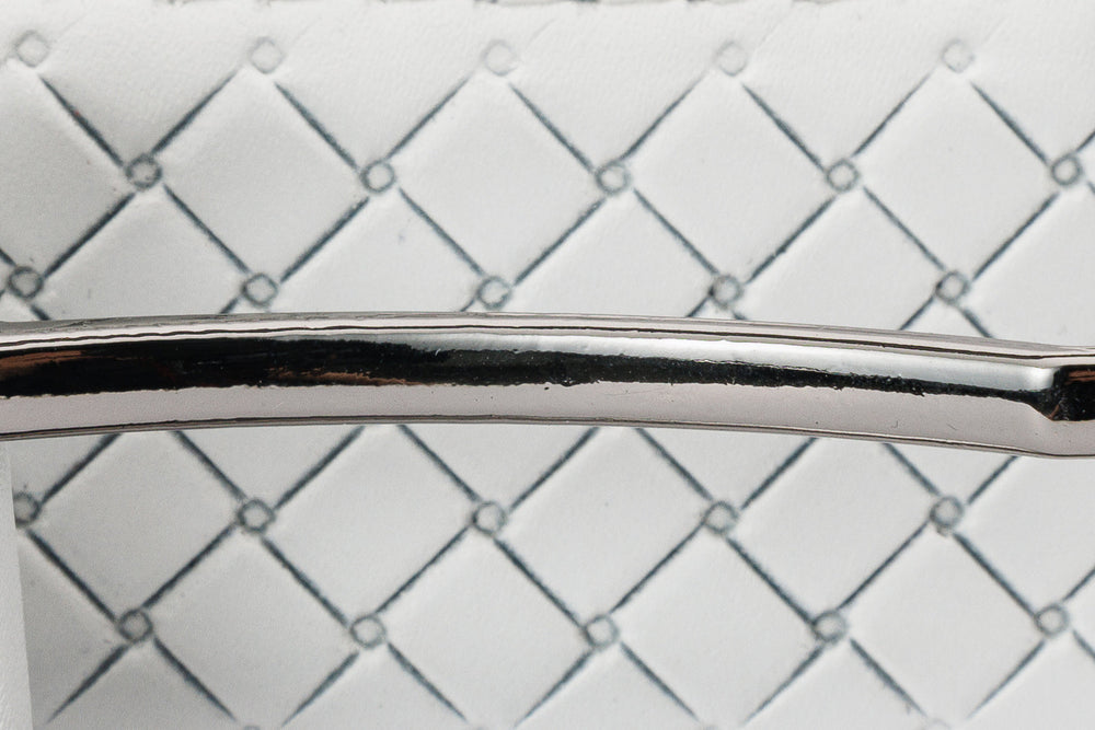 The Layla White Woven Leather Belt - Vinci Leather