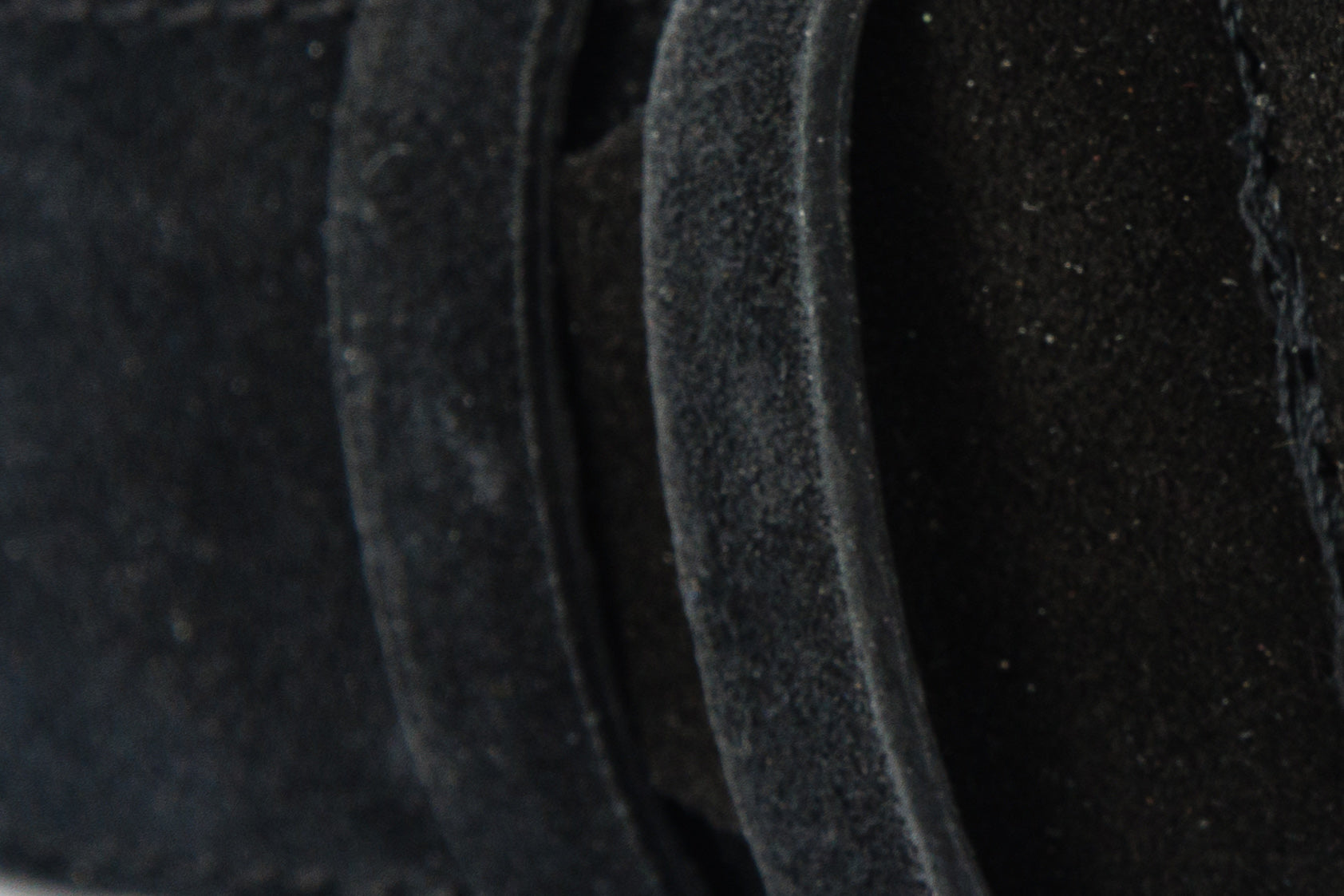 The Bari Black Suede Leather Belt - Vinci Leather