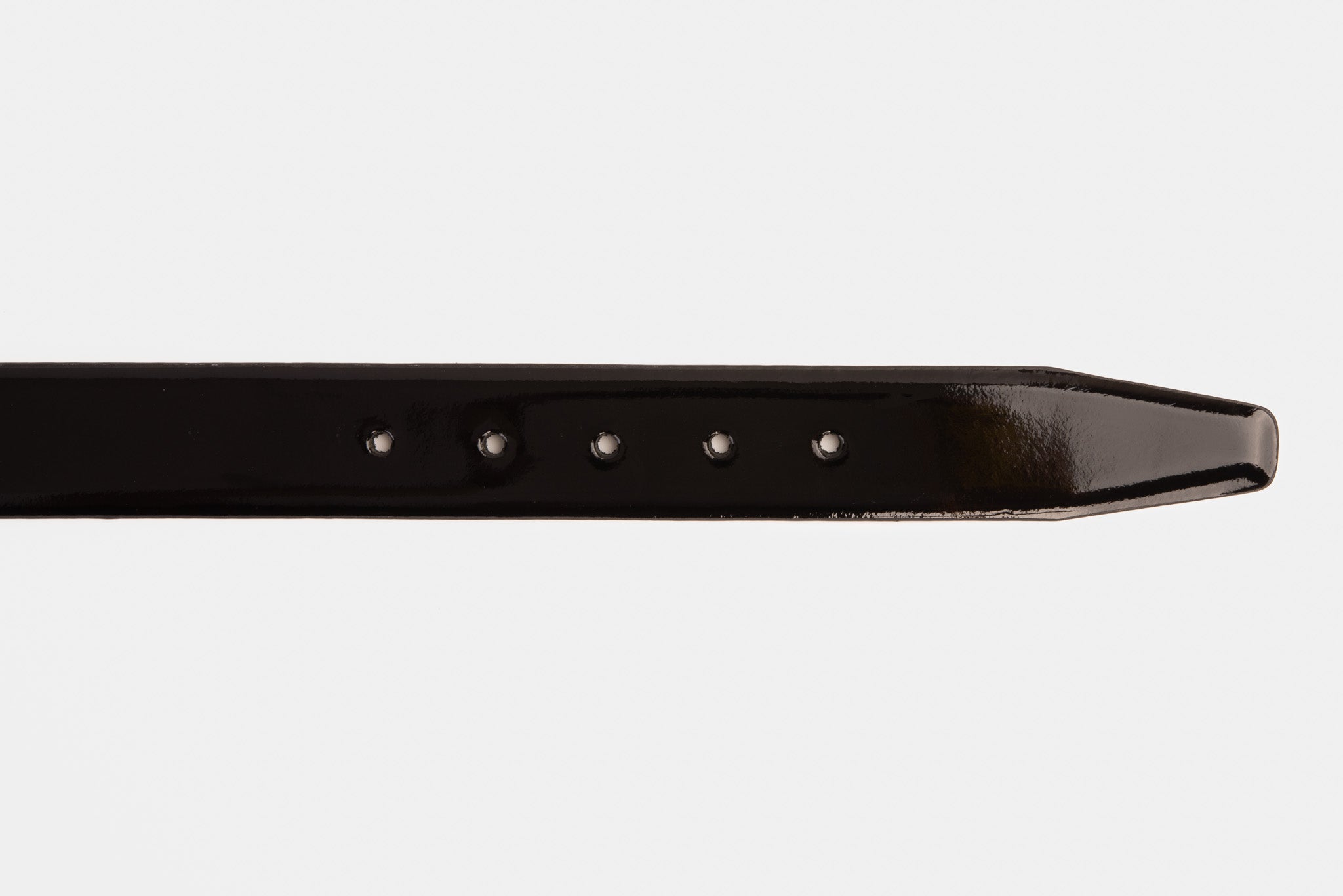 The Sun Reversible Black Patent Leather Belt - Vinci Leather