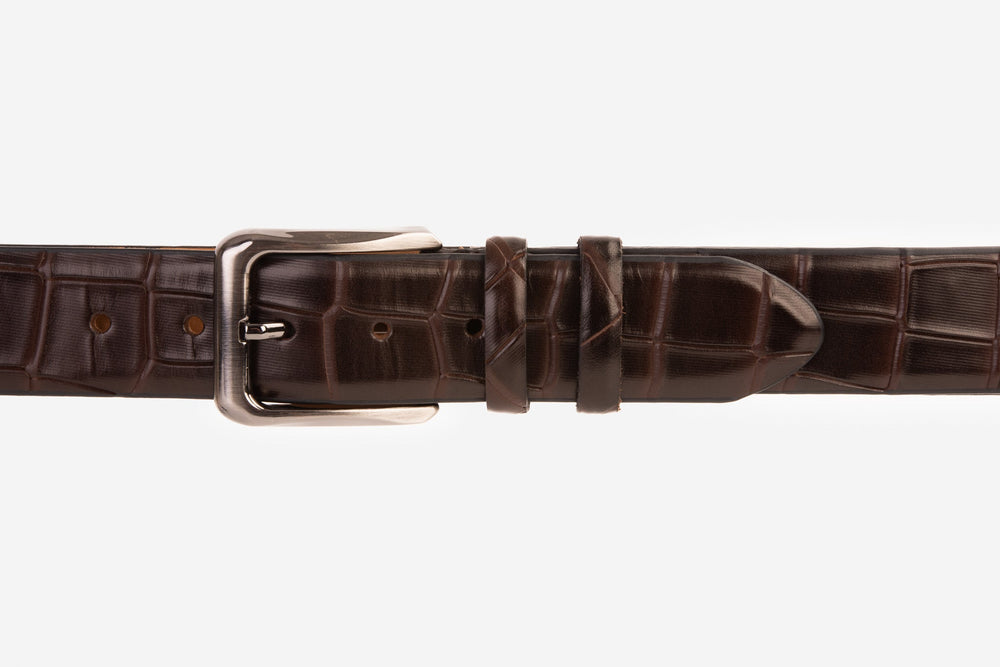 The Patton Brown Calfskin Belt - Vinci Leather