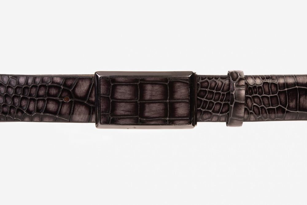 The Mississippi Gray Leather Belt - Vinci Leather